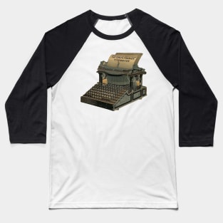 Victorian Typewriter Baseball T-Shirt